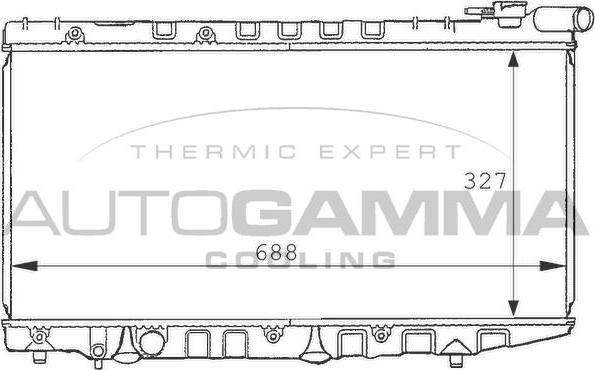 Autogamma 101019 - Radiators, Motora dzesēšanas sistēma autodraugiem.lv