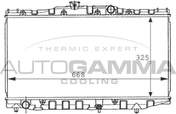 Autogamma 101013 - Radiators, Motora dzesēšanas sistēma autodraugiem.lv