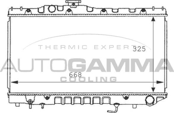 Autogamma 101012 - Radiators, Motora dzesēšanas sistēma autodraugiem.lv