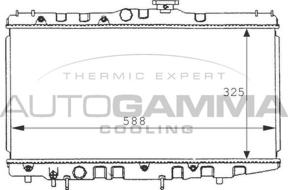 Autogamma 101017 - Radiators, Motora dzesēšanas sistēma autodraugiem.lv