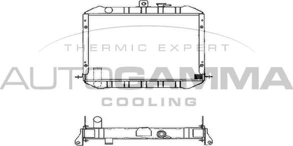 Autogamma 101022 - Radiators, Motora dzesēšanas sistēma autodraugiem.lv