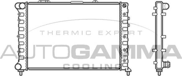 Autogamma 101149 - Radiators, Motora dzesēšanas sistēma autodraugiem.lv