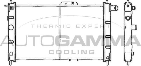 Autogamma 101159 - Radiators, Motora dzesēšanas sistēma autodraugiem.lv