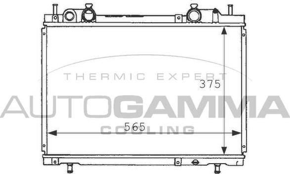 Autogamma 101162 - Radiators, Motora dzesēšanas sistēma autodraugiem.lv