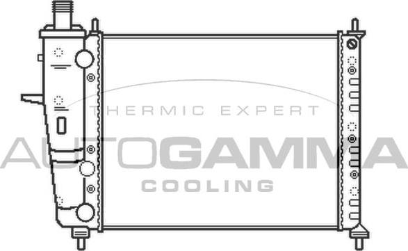 Autogamma 101180 - Radiators, Motora dzesēšanas sistēma autodraugiem.lv