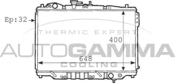 Autogamma 101131 - Radiators, Motora dzesēšanas sistēma autodraugiem.lv