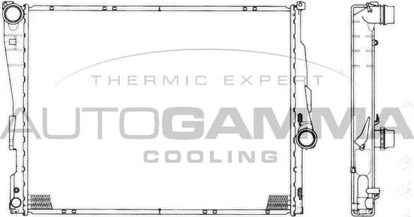 Autogamma 101126 - Radiators, Motora dzesēšanas sistēma autodraugiem.lv