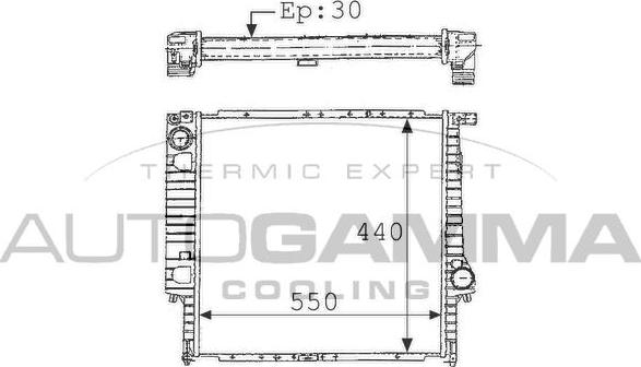 Autogamma 101122 - Radiators, Motora dzesēšanas sistēma autodraugiem.lv