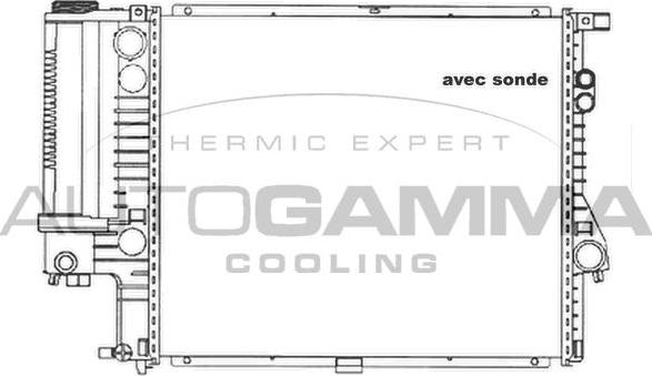 Autogamma 101361 - Radiators, Motora dzesēšanas sistēma autodraugiem.lv