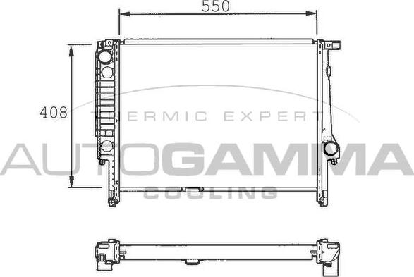 Autogamma 101368 - Radiators, Motora dzesēšanas sistēma autodraugiem.lv