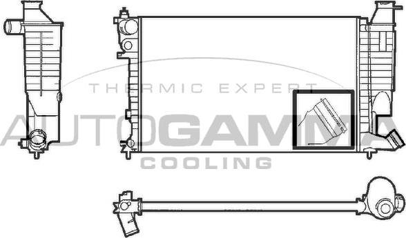 Autogamma 101309 - Radiators, Motora dzesēšanas sistēma autodraugiem.lv