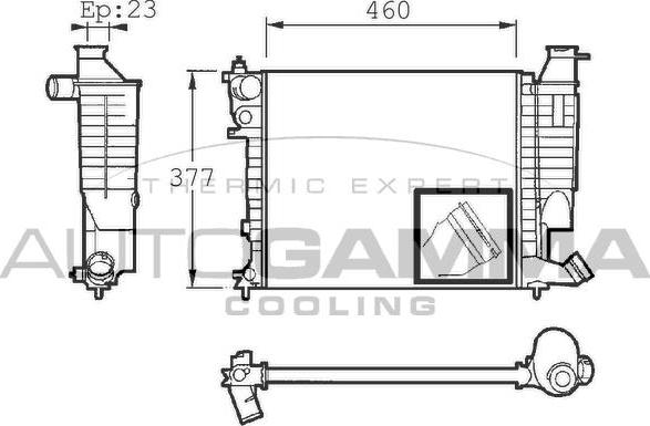 Autogamma 101310 - Radiators, Motora dzesēšanas sistēma autodraugiem.lv