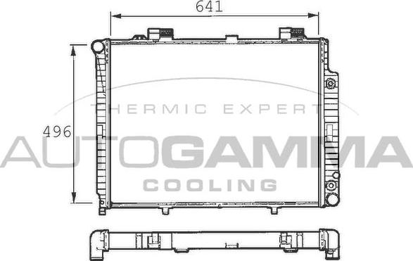 Autogamma 101380 - Radiators, Motora dzesēšanas sistēma autodraugiem.lv