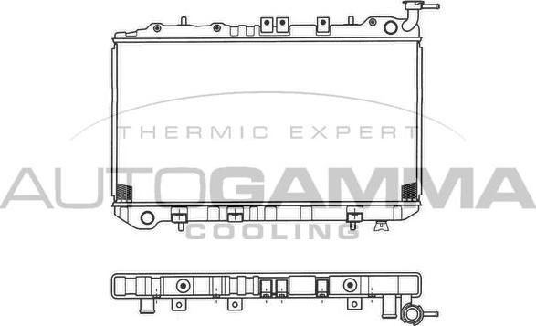 Autogamma 101388 - Radiators, Motora dzesēšanas sistēma autodraugiem.lv