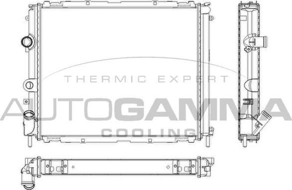 Autogamma 101242 - Radiators, Motora dzesēšanas sistēma autodraugiem.lv