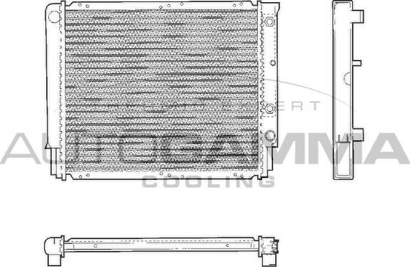Autogamma 101288 - Radiators, Motora dzesēšanas sistēma autodraugiem.lv