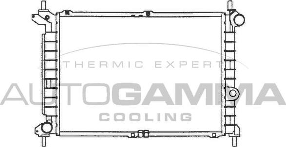 Autogamma 101224 - Radiators, Motora dzesēšanas sistēma autodraugiem.lv