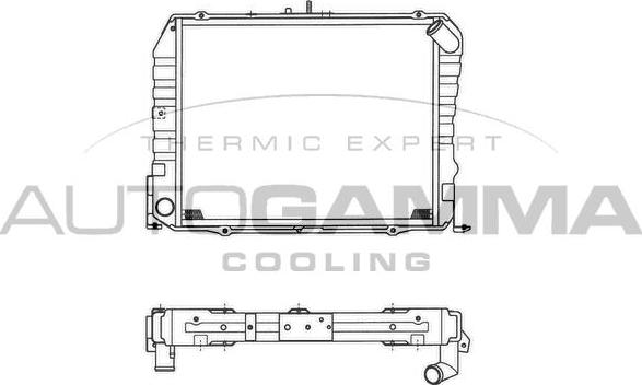 Autogamma 101275 - Radiators, Motora dzesēšanas sistēma autodraugiem.lv