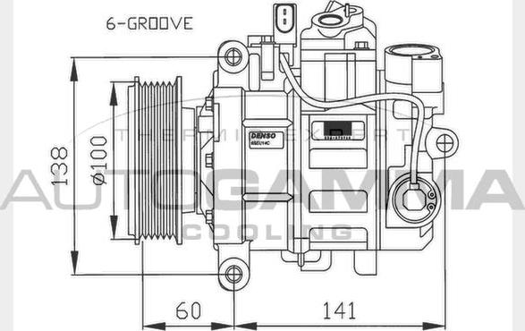 Autogamma 108029 - Kompresors, Gaisa kond. sistēma autodraugiem.lv