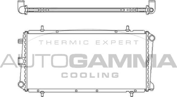 Autogamma 103954 - Radiators, Motora dzesēšanas sistēma autodraugiem.lv