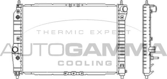 Autogamma 103951 - Radiators, Motora dzesēšanas sistēma autodraugiem.lv