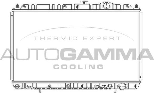 Autogamma 103957 - Radiators, Motora dzesēšanas sistēma autodraugiem.lv