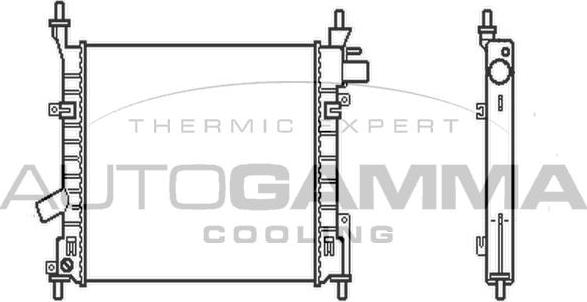 Autogamma 103919 - Radiators, Motora dzesēšanas sistēma autodraugiem.lv