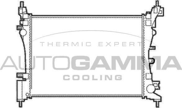 Autogamma 103985 - Radiators, Motora dzesēšanas sistēma autodraugiem.lv