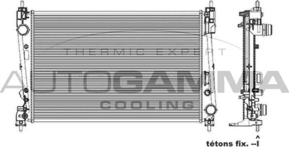 Autogamma 103987 - Radiators, Motora dzesēšanas sistēma autodraugiem.lv