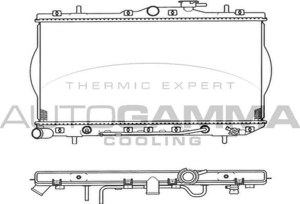 Autogamma 103938 - Radiators, Motora dzesēšanas sistēma autodraugiem.lv