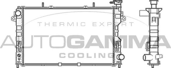 Autogamma 103400 - Radiators, Motora dzesēšanas sistēma autodraugiem.lv