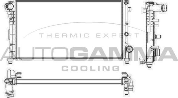 Autogamma 103412 - Radiators, Motora dzesēšanas sistēma autodraugiem.lv