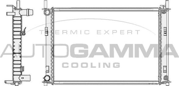 Autogamma 103417 - Radiators, Motora dzesēšanas sistēma autodraugiem.lv