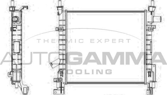 Autogamma 103429 - Radiators, Motora dzesēšanas sistēma autodraugiem.lv