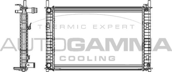 Autogamma 103420 - Radiators, Motora dzesēšanas sistēma autodraugiem.lv