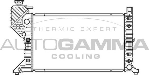 Autogamma 103474 - Radiators, Motora dzesēšanas sistēma autodraugiem.lv