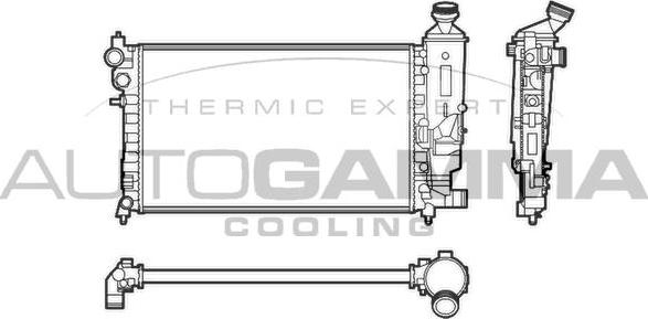 Autogamma 103547 - Radiators, Motora dzesēšanas sistēma autodraugiem.lv