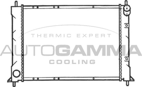 Autogamma 103550 - Radiators, Motora dzesēšanas sistēma autodraugiem.lv