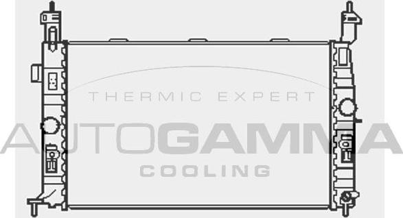 Autogamma 103518 - Radiators, Motora dzesēšanas sistēma autodraugiem.lv