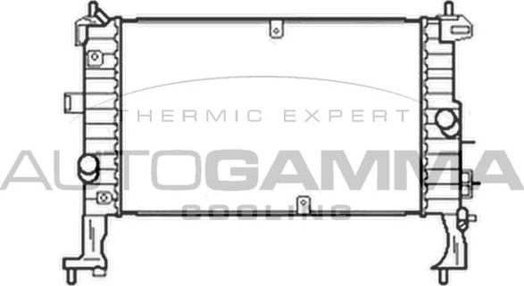 Autogamma 103520 - Radiators, Motora dzesēšanas sistēma autodraugiem.lv