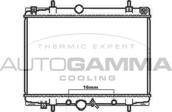 Autogamma 103572 - Radiators, Motora dzesēšanas sistēma autodraugiem.lv