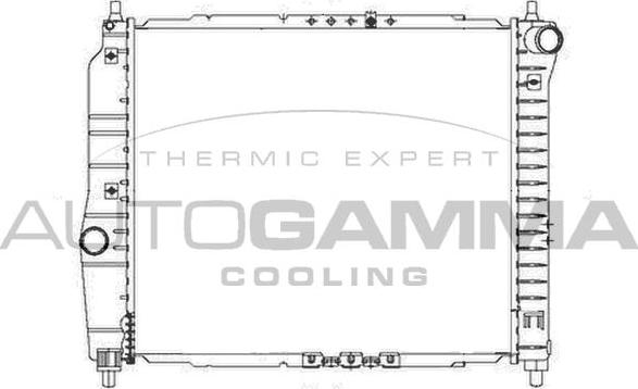 Autogamma 103648 - Radiators, Motora dzesēšanas sistēma autodraugiem.lv