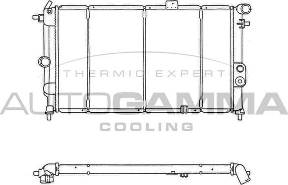 Autogamma 103602 - Radiators, Motora dzesēšanas sistēma autodraugiem.lv