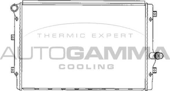 Autogamma 103614 - Radiators, Motora dzesēšanas sistēma autodraugiem.lv