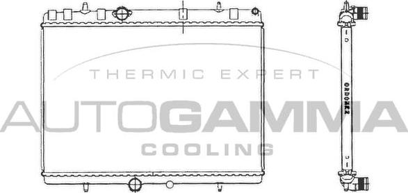 Autogamma 103639 - Radiators, Motora dzesēšanas sistēma autodraugiem.lv