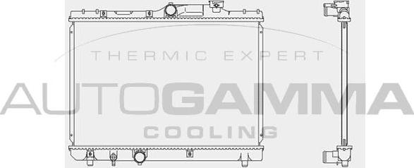 Autogamma 103626 - Radiators, Motora dzesēšanas sistēma autodraugiem.lv