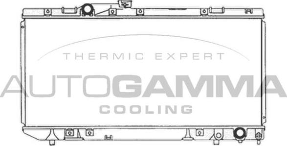 Autogamma 103670 - Radiators, Motora dzesēšanas sistēma autodraugiem.lv