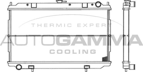 Autogamma 103050 - Radiators, Motora dzesēšanas sistēma autodraugiem.lv