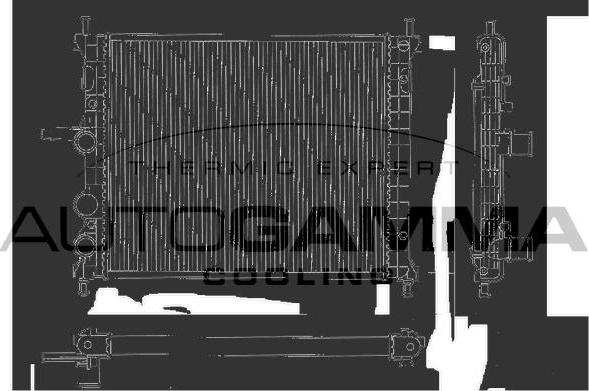 Autogamma 103052 - Radiators, Motora dzesēšanas sistēma autodraugiem.lv