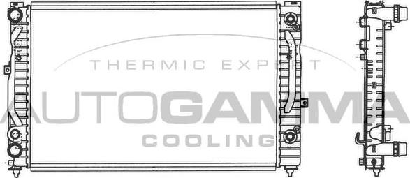 Autogamma 103067 - Radiators, Motora dzesēšanas sistēma autodraugiem.lv